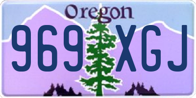 OR license plate 969XGJ
