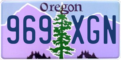 OR license plate 969XGN