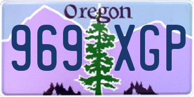 OR license plate 969XGP