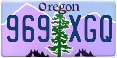 OR license plate 969XGQ