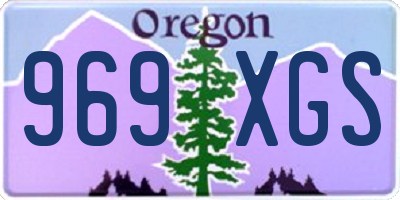 OR license plate 969XGS