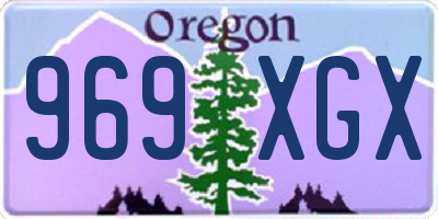 OR license plate 969XGX
