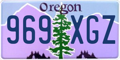 OR license plate 969XGZ