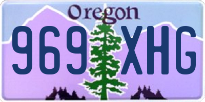 OR license plate 969XHG