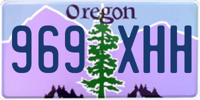 OR license plate 969XHH
