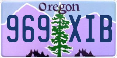 OR license plate 969XIB