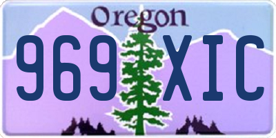 OR license plate 969XIC