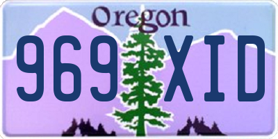 OR license plate 969XID