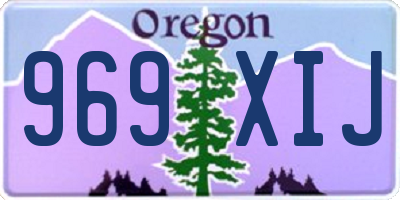 OR license plate 969XIJ