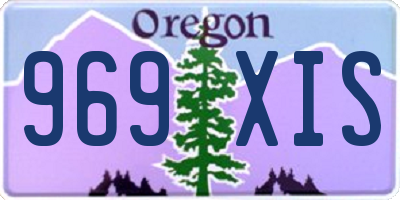 OR license plate 969XIS