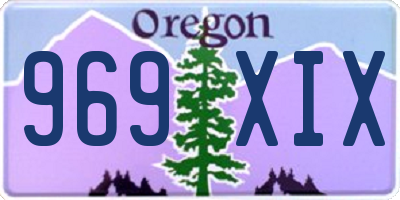 OR license plate 969XIX