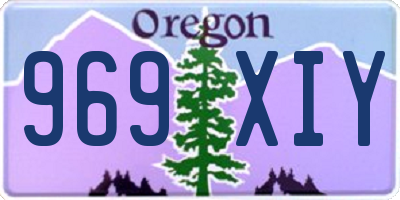 OR license plate 969XIY