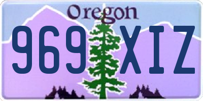OR license plate 969XIZ