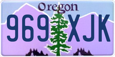 OR license plate 969XJK