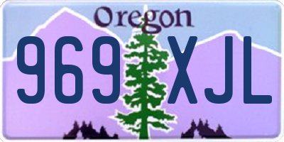 OR license plate 969XJL