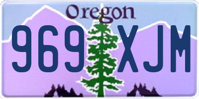 OR license plate 969XJM