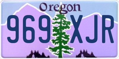 OR license plate 969XJR