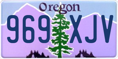 OR license plate 969XJV