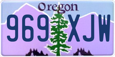 OR license plate 969XJW