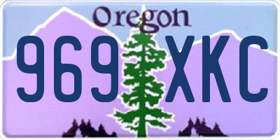 OR license plate 969XKC