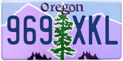 OR license plate 969XKL