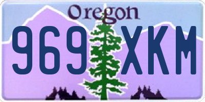OR license plate 969XKM