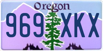 OR license plate 969XKX