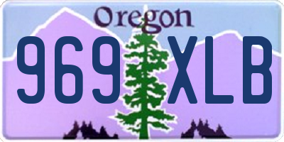 OR license plate 969XLB