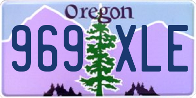OR license plate 969XLE