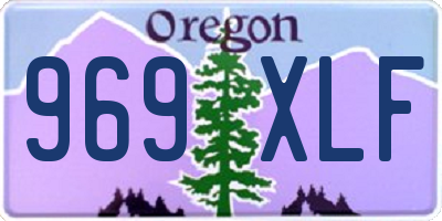 OR license plate 969XLF