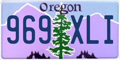 OR license plate 969XLI