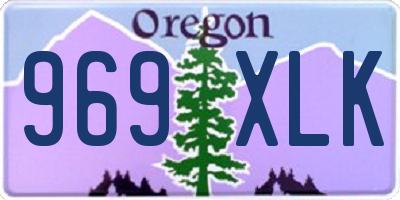 OR license plate 969XLK