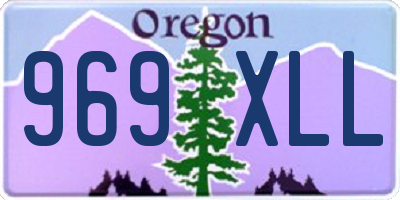 OR license plate 969XLL