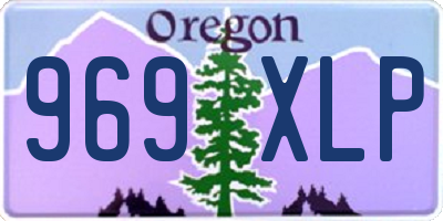 OR license plate 969XLP