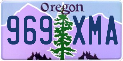 OR license plate 969XMA