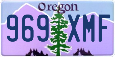 OR license plate 969XMF
