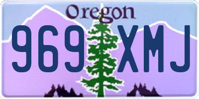 OR license plate 969XMJ