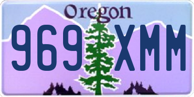 OR license plate 969XMM