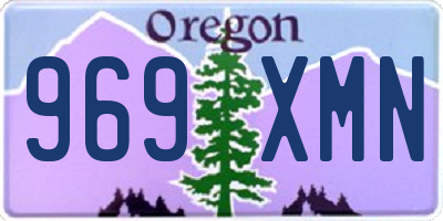 OR license plate 969XMN