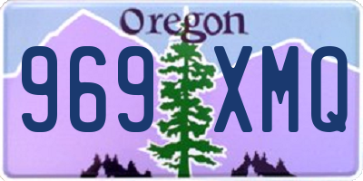 OR license plate 969XMQ