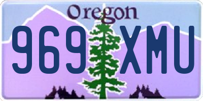 OR license plate 969XMU