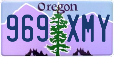OR license plate 969XMY
