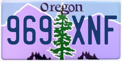 OR license plate 969XNF