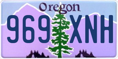 OR license plate 969XNH