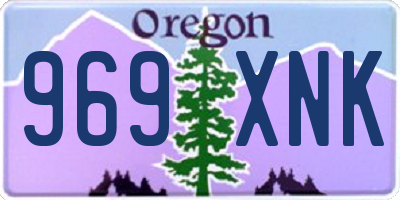 OR license plate 969XNK