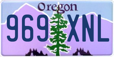 OR license plate 969XNL