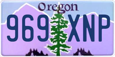 OR license plate 969XNP