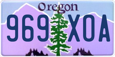 OR license plate 969XOA