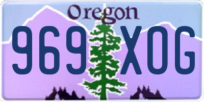 OR license plate 969XOG