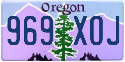 OR license plate 969XOJ